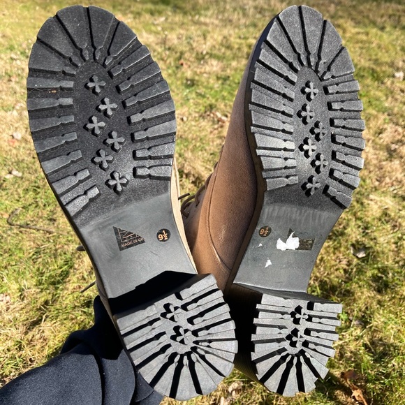 Journee Women's Tru Comfort Kassia Lace Up Stacked Heel Faux Suede Booties Taupe - Picture 12 of 16